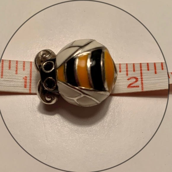 Large Bumblebee Charm Brighton Enamel Bead Bee Spacer - Picture 12 of 15